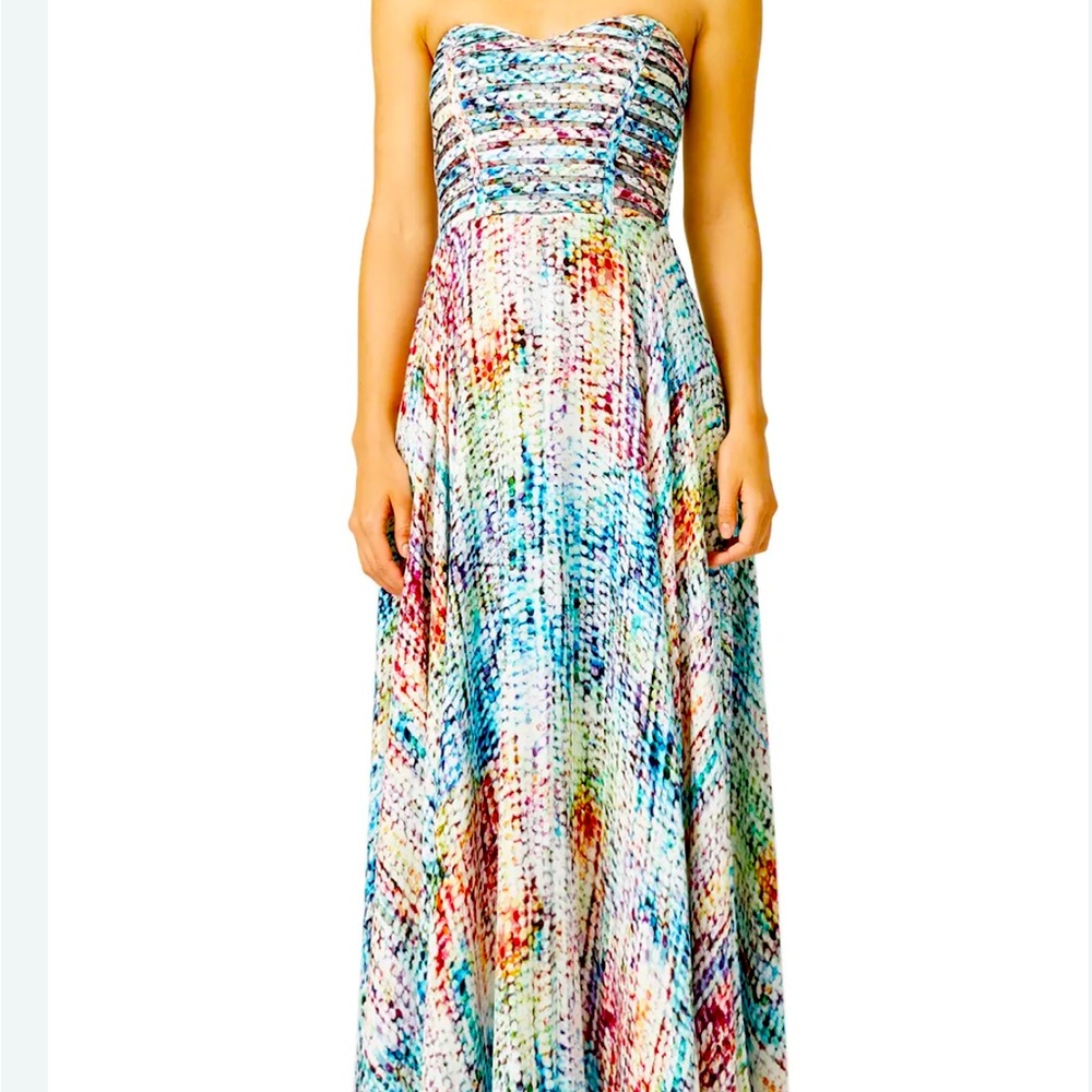 Parker Rainbow Maxi Dress Size 12